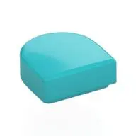 FLAT TILE 1X1, 1/2 CIRCLE