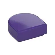 FLAT TILE 1X1, 1/2 CIRCLE
