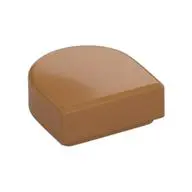 FLAT TILE 1X1, 1/2 CIRCLE