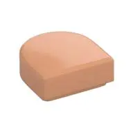 FLAT TILE 1X1, 1/2 CIRCLE