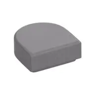 FLAT TILE 1X1, 1/2 CIRCLE