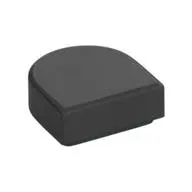 FLAT TILE 1X1, 1/2 CIRCLE