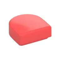 FLAT TILE 1X1, 1/2 CIRCLE