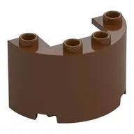 WALL 1/2 CIRCLE, 2X4X2 W/ CUTOUT