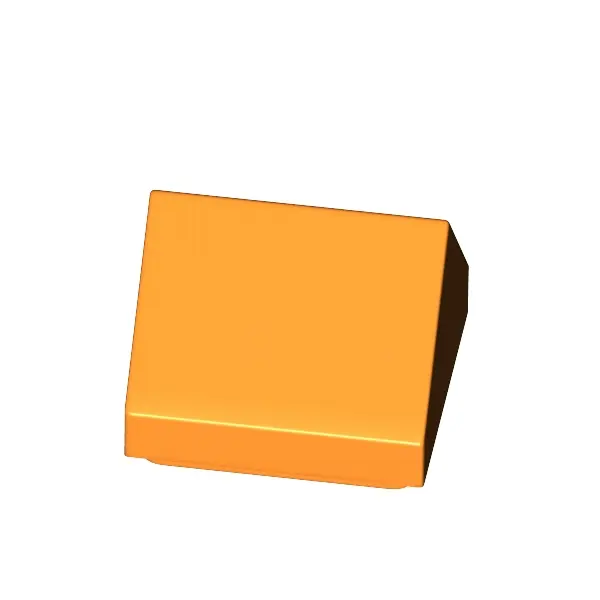 ROOF TILE 1X1, DEG. 45, W/O KNOBS