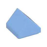 ROOF TILE 1X1, DEG. 45, W/O KNOBS