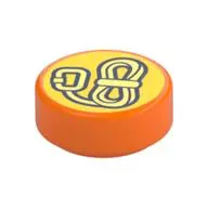 FLAT TILE 1X1, ROUND, NO. 329