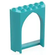 WALL 2X6X6, 1/2 CIRCLE, W/ CUT OUT