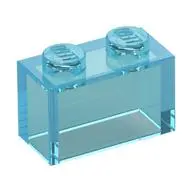 BRICK 1X2 W/O PIN