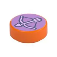 FLAT TILE 1X1, ROUND, NO. 281