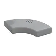 TILE 2X2, W/ BOW, NO. 17