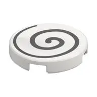 FLAT TILE 2X2, ROUND, NO. 1099