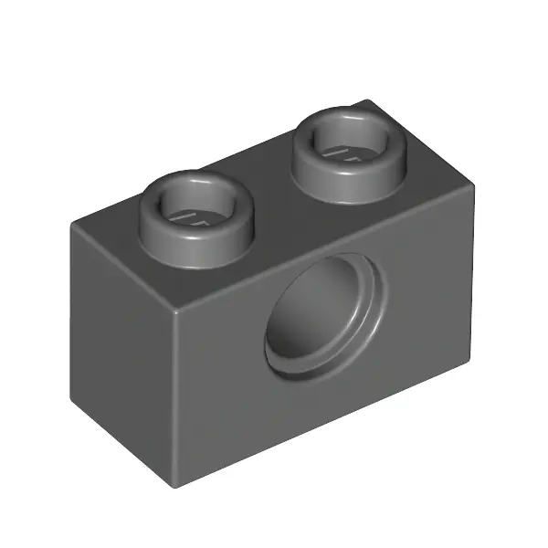 TECHNIC BRICK 1X2, Ø4.9