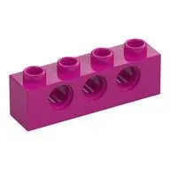 TECHNIC BRICK 1X4, Ø4,9
