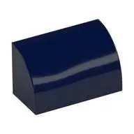 BRICK 1X2, OUTSIDE HALF BOW