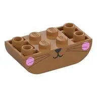 BRICK 2X4, INVERTED, OUTSIDE BOW, NO. 6
