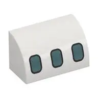 BRICK 1X2, OUTSIDE HALF BOW, NO. 41