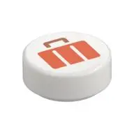 FLAT TILE 1X1, ROUND, NO. 318
