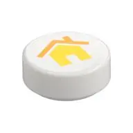 FLAT TILE 1X1, ROUND, NO. 317