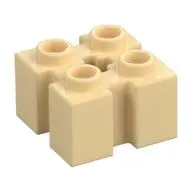BRICK 2X2 W/GROOVE A.CR.HOLE