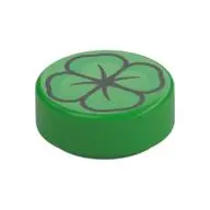 FLAT TILE 1X1, ROUND, NO. 324