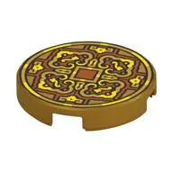 FLAT TILE 2X2, ROUND, NO. 1322