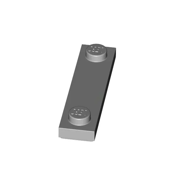 PLATE 1X4, W/ 2 KNOBS, NO. 2