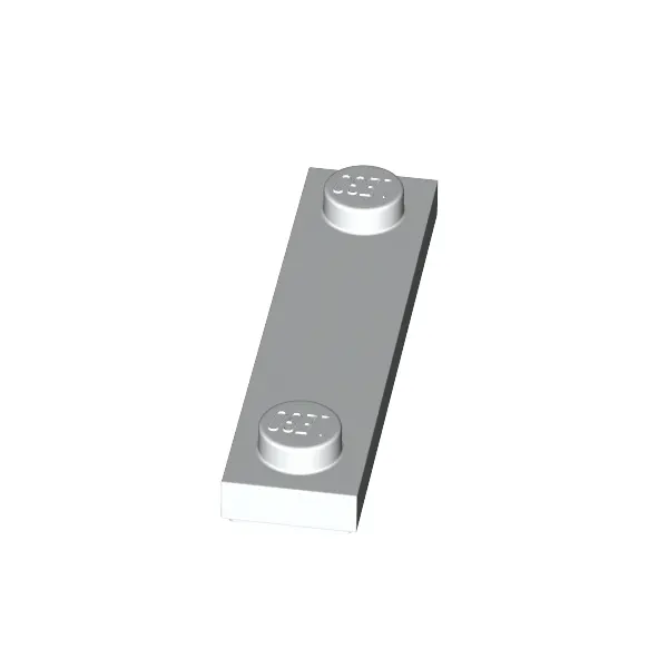 PLATE 1X4, W/ 2 KNOBS, NO. 2