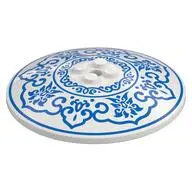 ROUND PLATE, DIA. 64X9.6, NO. 8
