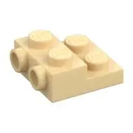 PLATE 2X2X2/3 W/ 2. HOR. KNOB