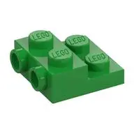PLATE 2X2X2/3 W/ 2. HOR. KNOB