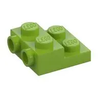PLATE 2X2X2/3 W/ 2. HOR. KNOB