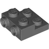 PLATE 2X2X2/3 W/ 2. HOR. KNOB