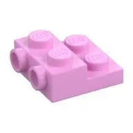 PLATE 2X2X2/3 W/ 2. HOR. KNOB