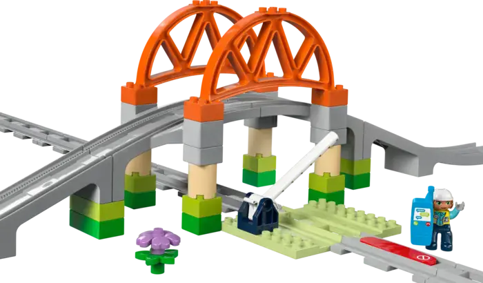 Train Bridge and Tracks Expansion Set