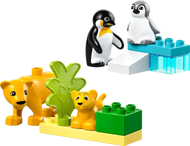 Wild Animal Families: Penguins & Lions