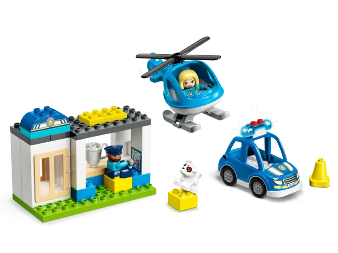 Police Station & Helicopter 10959