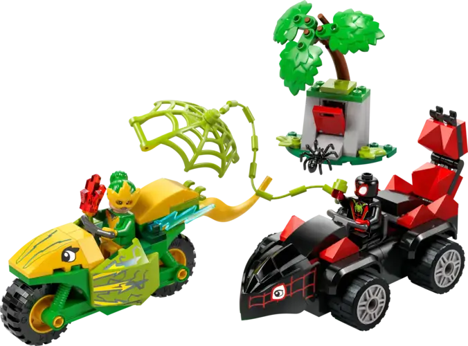Spin and Electro Dinosaur Vehicle Chase
