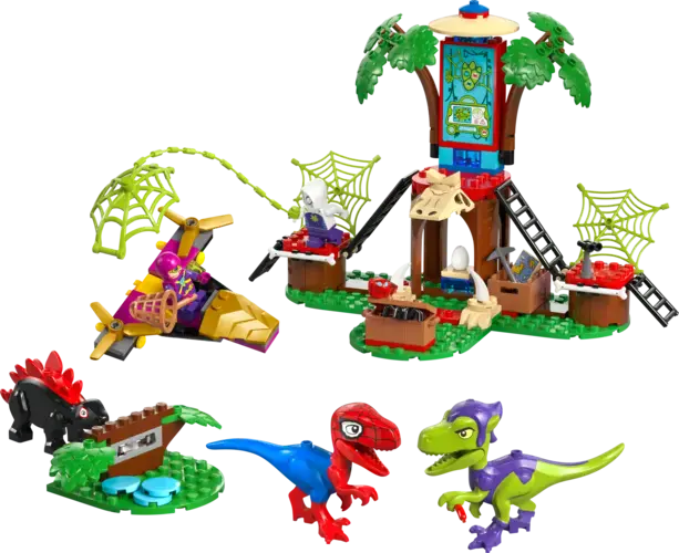 Spidey and Gobby's Raptor Battle at Tree House HQ