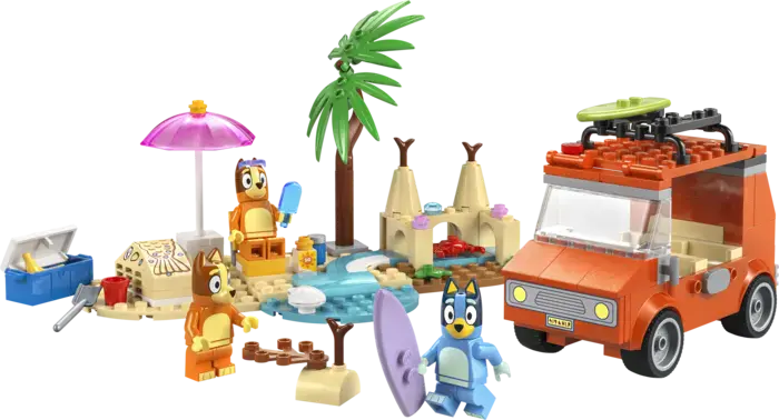 Bluey's Beach & Family Car Trip