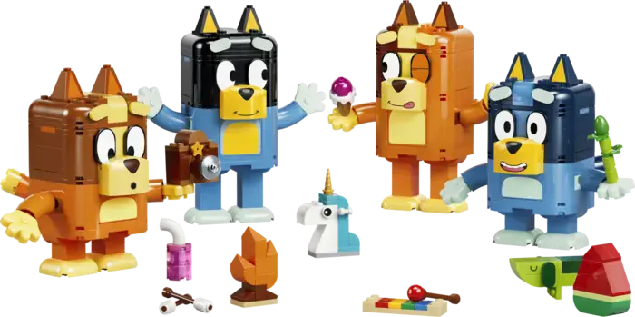 Brick-Built Bluey Family