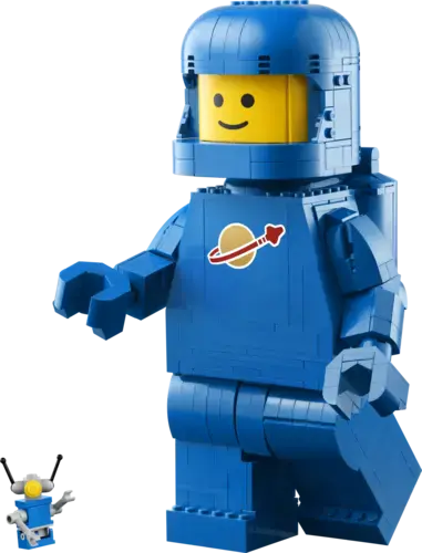 Up-Scaled Blue Astronaut Minifigure