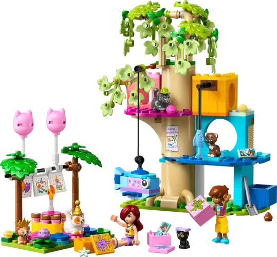 Cat Birthday Party & Tree House