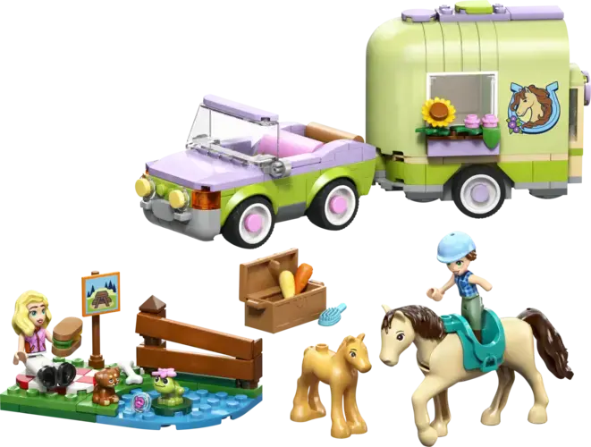 Horse & Baby Foal Trailer
