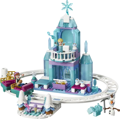 Elsa's Ice Castle & Snow Ride Adventure