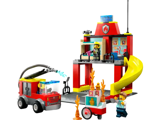 Fire Station and Fire Engine 60375