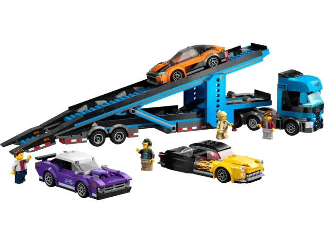 Car Transporter Truck with Sports Cars
