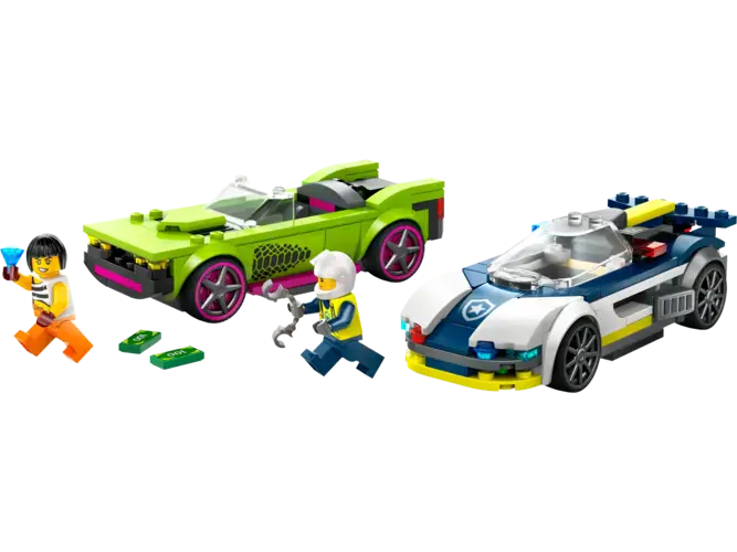 Police Car and Muscle Car Chase