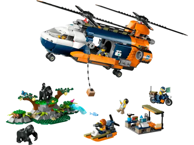 Jungle Explorer Helicopter at Base Camp