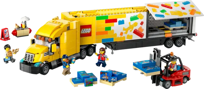 Yellow Delivery Truck
